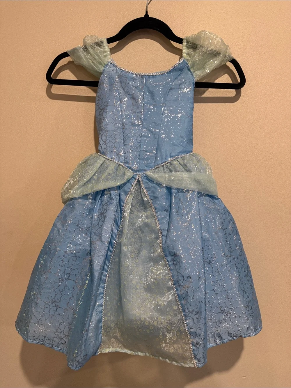 Disney Parks Beautiful Cinderella Light Blue Sparkle Princess Costume Halloween